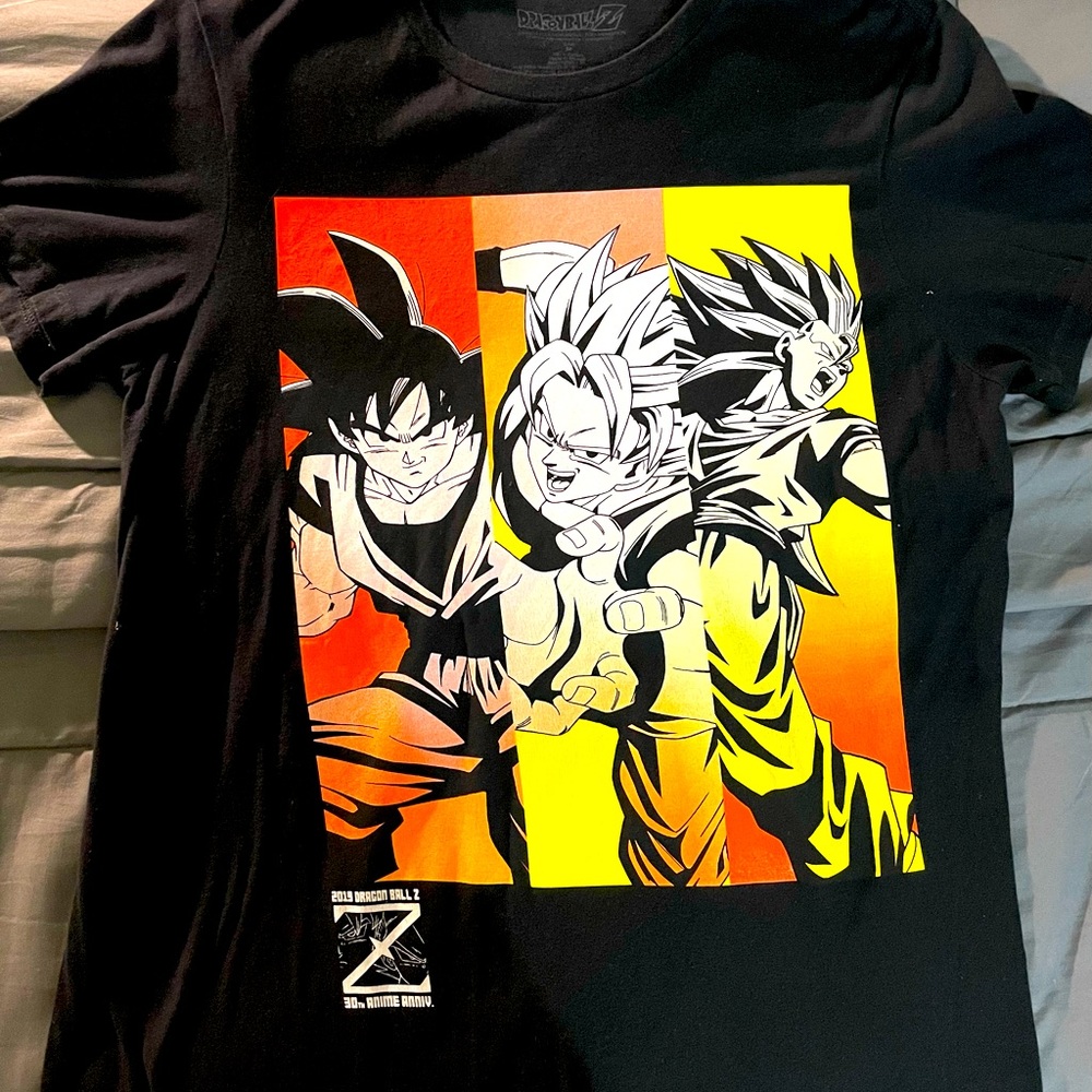Dragon Ball Z “Goku Transformations” Black Short Sleeve Tee